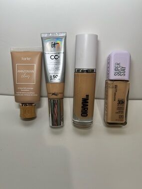 Tarte Amazonian Clay, it Cosmetics & Mario Foundation bundle